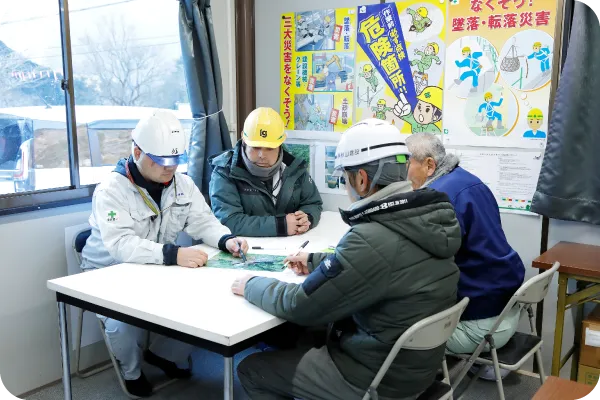打ち合わせの様子